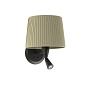 64309-37 SAMBA BLACK READER WALL LAMP RIBBONED LAMPSHADE E2 настенный светильник Faro barcelona