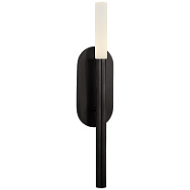 Rousseau Medium Bath Sconce бронза с гравированным кристаллом
