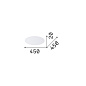 270043 Ideal Lux SET UP DISCO ACRILICO D45 scatter lens — фото 1