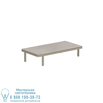 СТОЛ ALURA LOUNGE 160 LTH 160X80X34CM СТОЛЕШНИЦА КЕРАМИЧЕСКАЯ ПЕСКА CEMENTO LUMINOSO Royal Botania