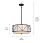 Birkleigh 3 Light Pendant Black подвесной светильник 52074BK Kichler — фото 11