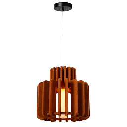 45491/31/55 Lucide ROLLO подвес с декоративным плафоном из фигурных деревянных элементов