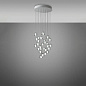 F32A25 00 Fabbian Multispot Beluga 1 SP30 LED дизайнерский подвесной светильник на 30 ламп прозрачный — фото 1