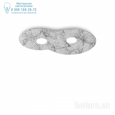 Kolarz CIRCLE A1336.12.1.VinAg потолочный светильник белый длина 32cm ширина 53cm высота 3cm 2 лампы gx53
