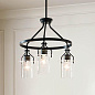 Everett 22.5" 3 Light Round Chandelier in a Black finish люстра 52377BK Kichler — фото 6