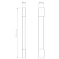1084033 Palermo 600 LED Astro lighting настенный светильник полированный хром — фото 5