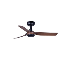 PUNT S Black/walnut fan Wall Control black 2700K