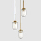 Ship Light - Polished Brass, 3 Drop Cluster подвесной светильник, Rothschild & Bickers — фото 2