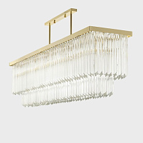 Rectangular Marcello Прозрачный / 8 / Золотой