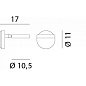 Rotaliana String H0 DTW бра с металлическим регулируемым диффузором коричневый 1SRH0W00W8ZL0 — фото 3
