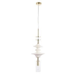 VALENCIA SP1.4 GOLD Crystal Lux Valencia подвесной светильник с фигурным плафоном золотистого цвета