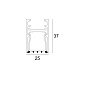 FTL35 F HE - PROFILE LGC B черный Delta Light линейный светильник — фото 1