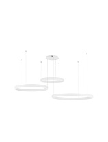 Dimmable by Remote Control 2700-6000K Sandy White Aluminium & Acrylic LED 110 Watt 220-240 Volt 6160Lm IP20 D1: 60 D2: 80 D3: 100 H: 250 cm