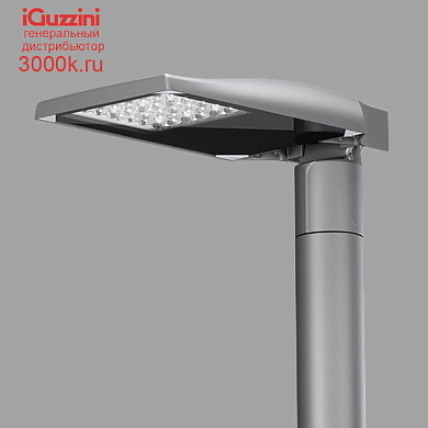 EW20 Street iGuzzini Pole-mounted system - ST1 optic -  Warm White - Midnight - ø46-60-76mm