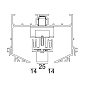 24414 8225 Delta Light PR SPLITLINE M52 - 1 Светодиодный трековый светильник — фото 1