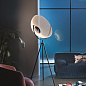 9775 Stilnovo Demì Moon PT торшер с купольным рассеивателем белый — фото 1