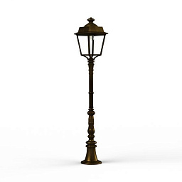 150029009 Roger Pradier Place Des Vosges Evolution садовый фонарь на стойке с куполообразным плафоном бронзового оттенка