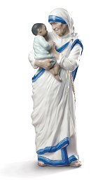 Фарфоровая статуэтка Матери Терезы с ребёнком Mother Teresa of Calcutta Lladro 01009247