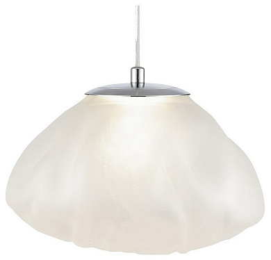 подвесной светильник с матовым стеклянным плафоном округлой формы