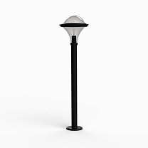 Dallas N° 8; Smoked polycarbonate E27 75W; Dark black