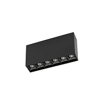 Ceiling fixture Bento Surface 6 LEDS 12.2W 4000K CRI 90 PHASE CUT Black IP23 882lm