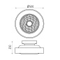 ACB Iluminacion Blaast 2512/50 Потолочный вентилятор Matt White, LED 1x24W 3000K 1440lm + MOTOR AC 1x30W, дистанционное управление, ступенчатая регулировка яркости по шкале Кельвина