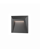 Dark Gray ABS LED 1 Watt 145Lm 3000K IP65 100-220 Volt 50Hz RC Driver Included L: 12.5 W: 3.3 H: 12.5 cm