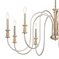 Karthe 9 Light Chandelier Beech and Brushed Nickel люстра 52471NI Kichler — фото 8
