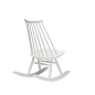 28201202 Mademoiselle artek Кресло-качалка в белом цвете с высокой спинкой — фото 1