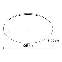 SR330B7INT, Ø650 мм, высота 42 мм, белый