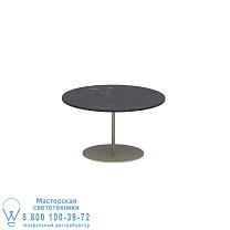 СТОЛИК BUTLER Ø60CM H35CM ПЕСОЧНАЯ КЕРАМИКА NERO MARQUINA Royal Botania