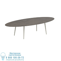 STYLETTO STANDARD ОБЕДЕННЫЙ СТОЛ 320X140CM ГРИБНЫЕ НОЖКИ КЕРАМИЧЕСКАЯ СТОЛ TERRA MARRONE Royal Botania
