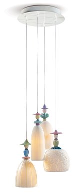Подвесной светильник Mademoiselle Walking on The Beach Lladro, 4 лампы 01023554