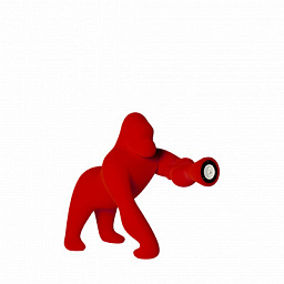 10003RE-FL Qeeboo Kong настольный или напольный светильник в виде красной гориллы с направленным прожектором