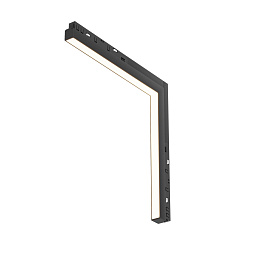 TR102-24W3K-B Maytoni Basis магнитный трековый линейный светильник черного цвета с изломанным корпусом Exility 23мм