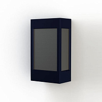 Brick² N° 1; Black PMMA E27 23W; Steel blue