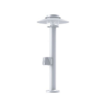Kerlouan N° 3; Polycarbonate E27 105W Plug; White