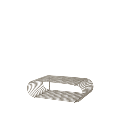 503290044081 CURVA AYTM Настенная полка из металла цвета тауп высотой 12 см