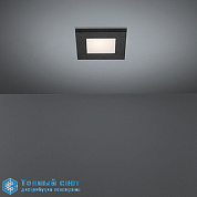 Doze square ceiling LED 2600K Tre dim black struc Modular