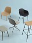 Muuto Fiber Барный стул Tube Bar Stool со спинкой, 75 см, серый FIBABTUN03031 — фото 7