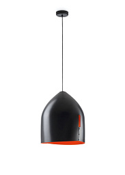 F25A01 Black/Red Fabbian Oru подвесной светильник черный с красным акцентом