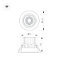 057753 Arlight Светильник MS-VORTEX-BUILT-R110-20W Day4000 (WH-WH, 20 deg, 230V) — фото 1