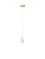Brass Gold Steel, Aluminium & Clear Acrylic LED 6Watt 220-240Volt 385Lm IP20 3000K D:12 H:120 cm