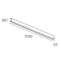 Infinite Pro 1700mm Surface Opal Emergency Leds C4 линейная система освещения — фото 1
