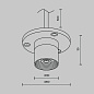 CA023BI-P-B Maytoni Accessories for system Shelf Комплектующие для систем освещения с токоведущими элементами Черный — фото 4