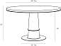 4906 Kamile Dining Table Arteriors обеденный стол