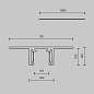 Шинопровод Maytoni Busbar trunkings Exility X Черный TRX239-421.12B — фото 5