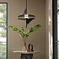 Подвесной светильник Arteriors Renly, английская бронза и опаловый акрил — фото 1