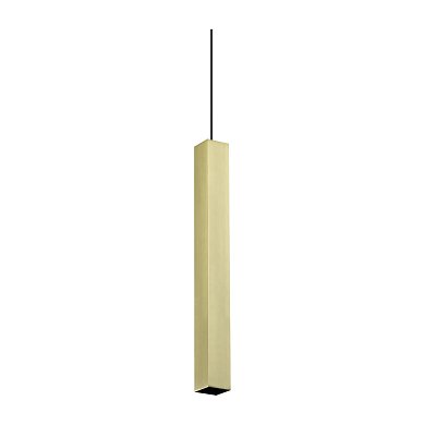 Подвесной светильник Look SP1 SQUARE D40 H400 Ideal Lux 366982, латунь