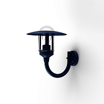 Newpark N° 1; Clear glass E27 105W; Steel blue